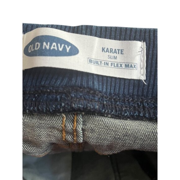 Old Navy Boys L Karate Stretch Slim Denim Jeans Built in Flex‎ Cotton Casual - Picture 4 of 5